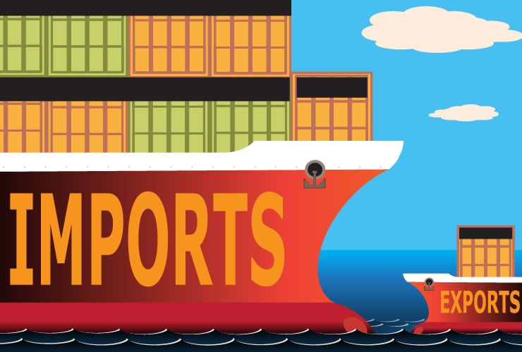 Export and import imbalances
