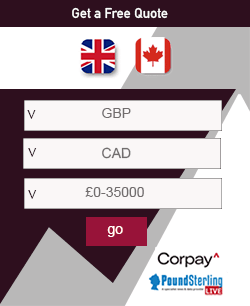 GBP CAD free quote