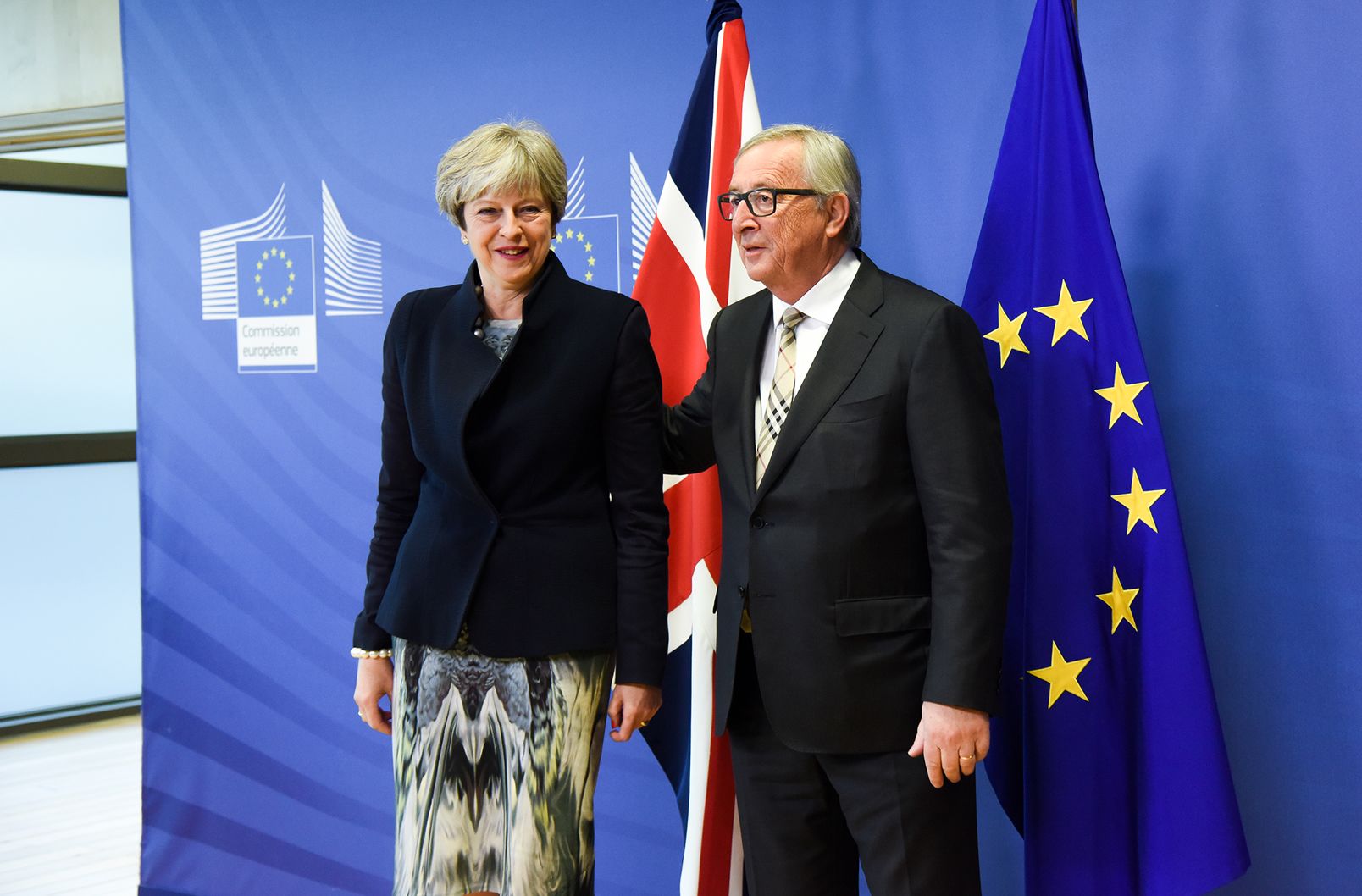 Juncker and May