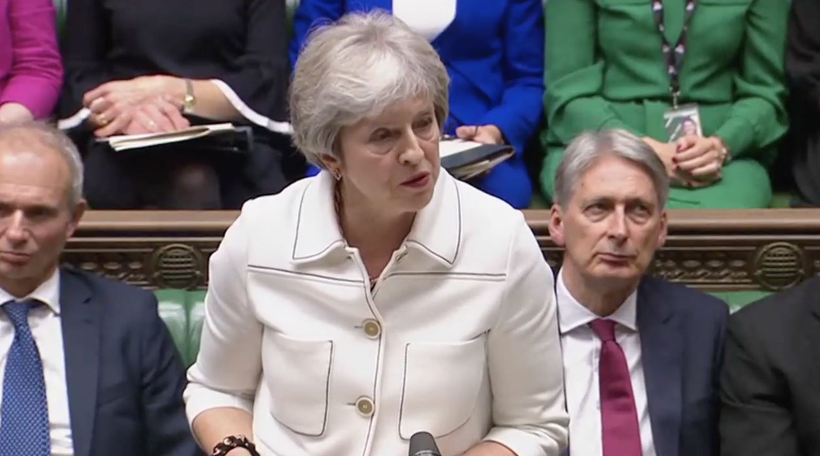 May addressing parliament