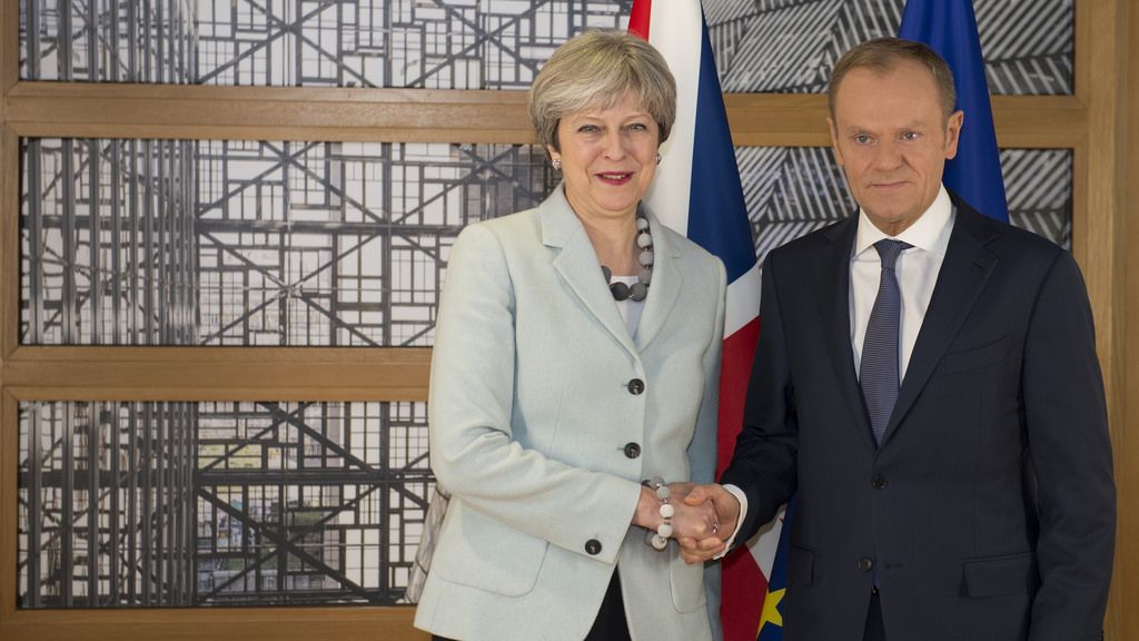 Tusk and May meeting