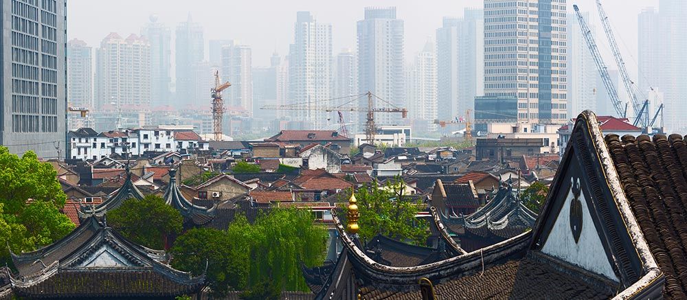 Chinese economy Shanghai Cityscape