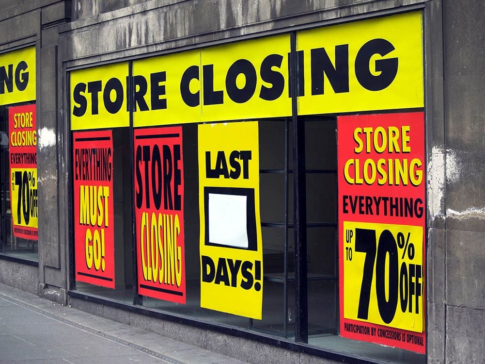 Retail store closure