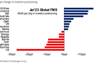 Investors "A Lot Less Bearish", Shift Out of U.S. Stocks: Bank of America  Global Fund Manager Survey