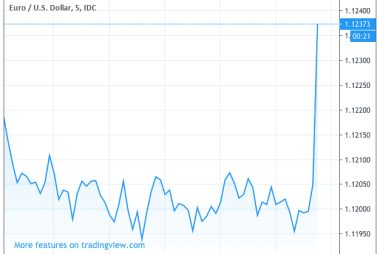 Euro jumps against Dollar