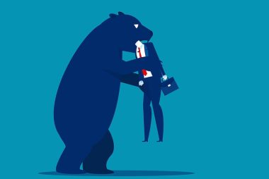 Bears in control of stocks and Sterling