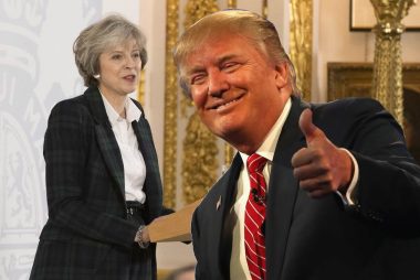 Donald Trumpa nd Theresa May