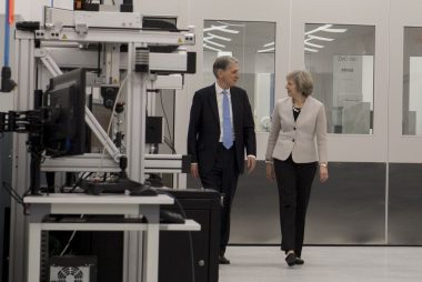 Theresa May and Philip Hammond business rates