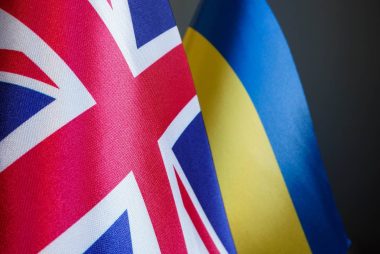 UK Ukraine flag