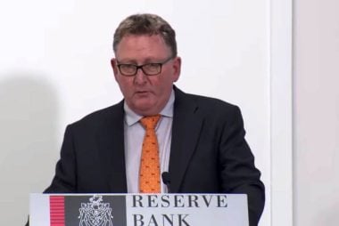 Orr delivering speech