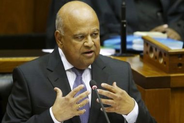 Gordhan South African rand ratings