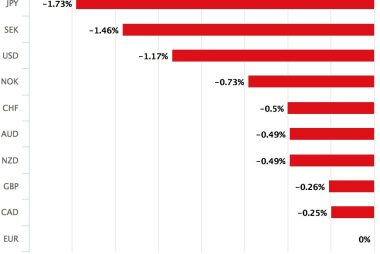 Euro relative performance
