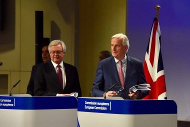Barnier and David Davis Brexit negotiations