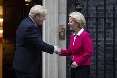 von der Leyen and Johnson Downing Street